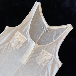 Button up flowy tank top